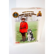 RCMP FEMALE OFFICER WITH DOG