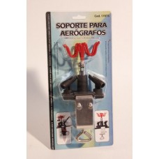 SUPORTE DE AERÓGRAFOS COM PINÇAS PARA MESA