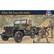 WILLYS MB JEEP WITH TRAILER